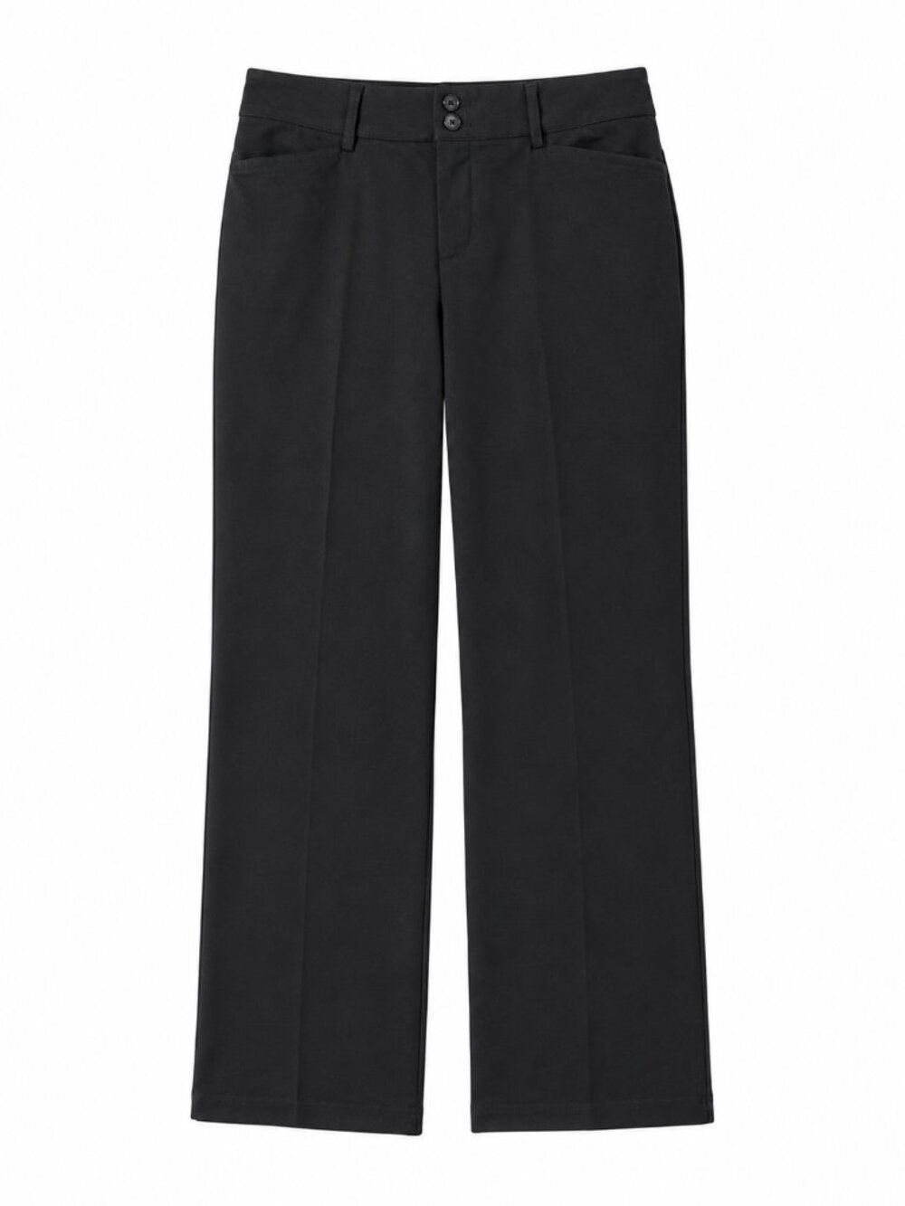 LEE Secretly Shapes Straight Leg Black Mid Rise Stretch Pants Size 8 Medium EUC - Picture 2 of 6